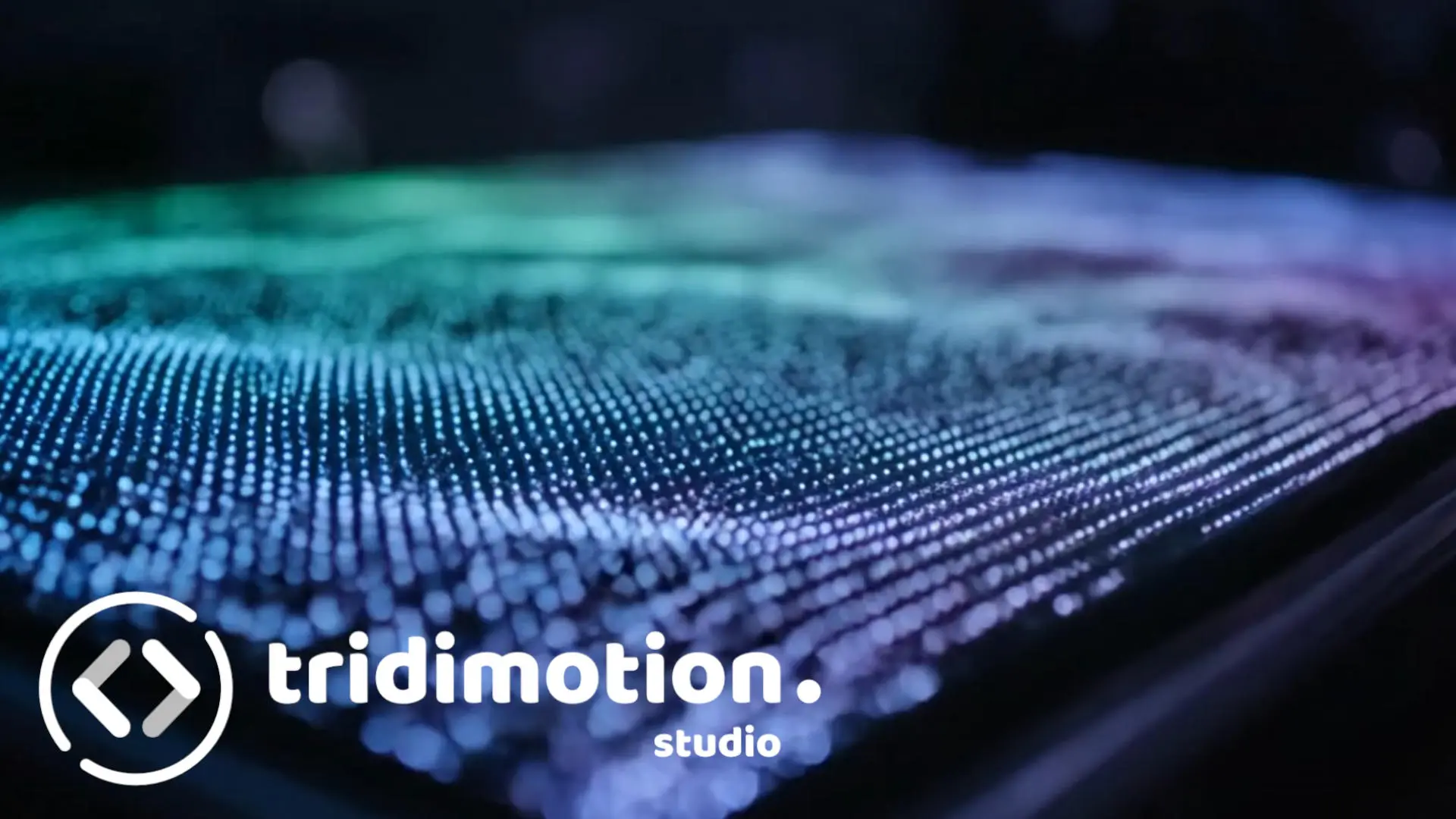Bouton de lancement de la vidéo de présentation des expertises du Studio Tridimotion Montpellier